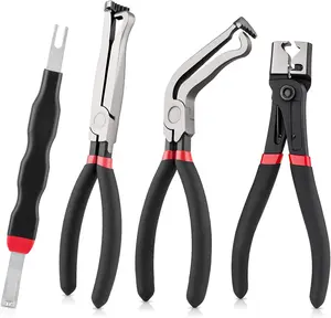 “4PCS Electrical Disconnect Pliers Kit, Automotive Electrical Connector Removal Tool Set for Sensors, Coils & Fuel Injectors”