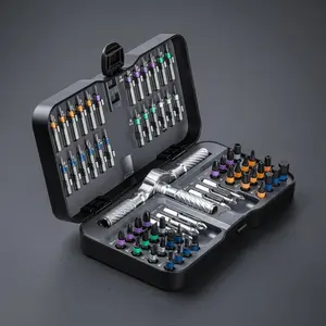 66-In-1 Home Repair Tool Set, Flexible Shaft Design, High-Strength Steel Magnetic Ratchet Bit, Ideal for DIY Projects and Maintenance