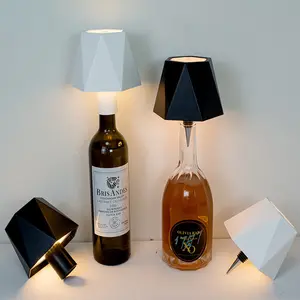 LED Wine Bottle Light Three Color Touch Dimming, Wall Mounting, Energy Efficiency E, Rechargeable Battery, Living Room Bedroom Office Decor