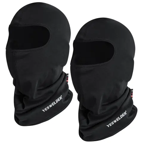 YESWELDER Flame Resistant Balaclava, (FR) Cotton Welding Face Mask, Full Face Mask Cover for Hunting Army Military Working (2 Packs)