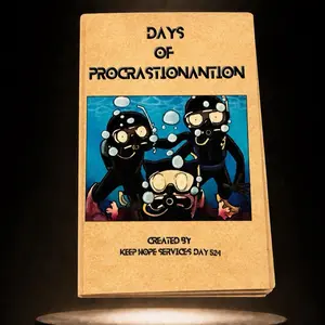 Days of Procrastinantion: Day 524 Mini Comic – Mature Dark Comedy – Underwater Adventure Goes Wrong & Blood Gets Involved | Keep Hope Services Limited First Edition