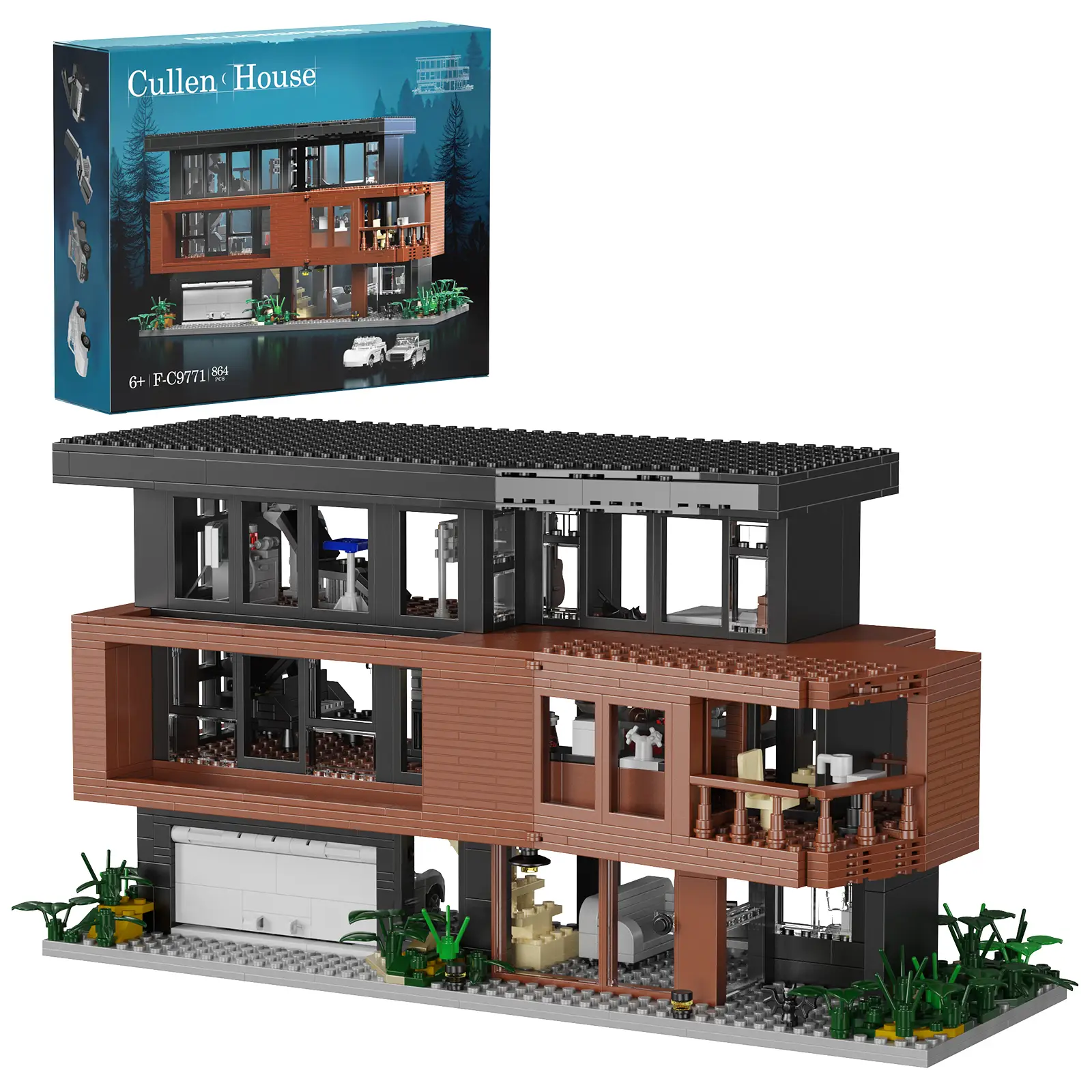 Forest Mansion Building Blocks Set, Realistic Details Inspired from the Classic Movie, Perfect Christmas & Halloween Gifts for Kids and Collections fo