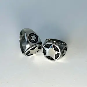 Three Star Ring - Vintage Design, Durable Stainless Steel Construction Modern Cowboy aesthetic