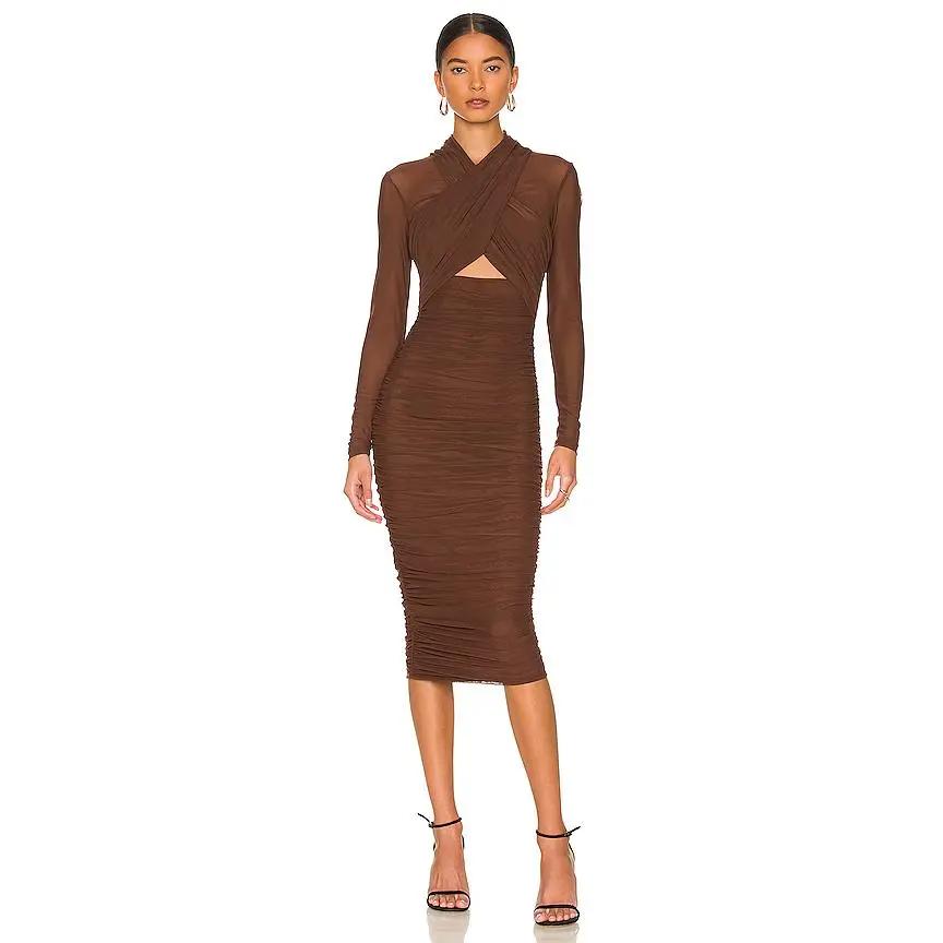 Bardot Aliyah Dress in Chocolate Bardot Aliyah Dress in Chocolate