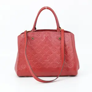 Pre-owned Louis Vuitton Leather Crossbody Bags Red Montaigne Monogram Empreinte Crossbody Bag #913
