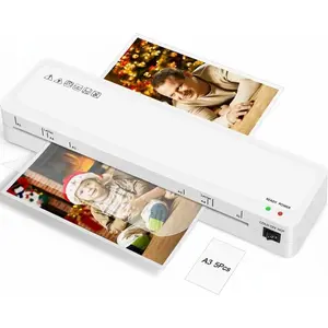 Laminator Machine,  A3 Laminating Machine with 5 Laminating Sheets, 11x 17 Thermal Lamination Machine for , 13 Inch Laminator Machine Hot and Cold for School Office Use