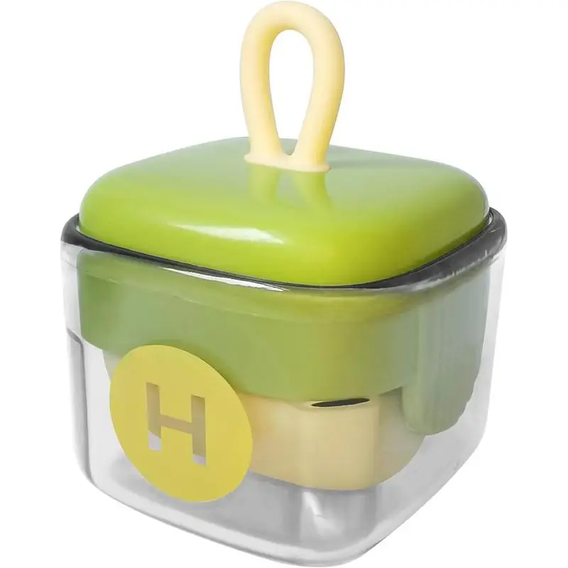 Mini Lint Roller,Washable Sticky Roller Reusable Lint Remover Portable Pet Hair Remover for Clothes,Travel Household (Green)