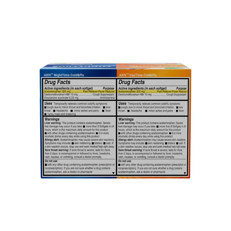 AXIV PACK: ALLERGY (1 BOX) + DAY AND NIGHT 48 (1 BOX) Healthcare Vitamin Supplements