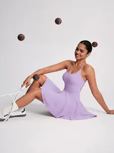 Women's Tennis Skirt Shorts, Tennis Attire, Summer One-Piece Sportswear Jumpsuit, Sleeveless Fitness Dress, Comfortable and Stylish, Ideal for Yoga and Outdoor Activities