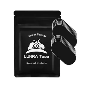 30/60/120 Strips，Hypoallergenic strong adhesive sleep strip， Gentle Ultra breathable Stop Snoring Sleep Tape Sports Accessory Black, sleep aid supply，mouth tape  1/2/4-Month Supply