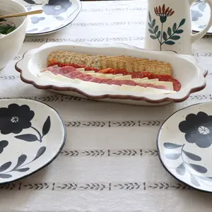 Coco Cream Speckled Stoneware Scalloped Bowl