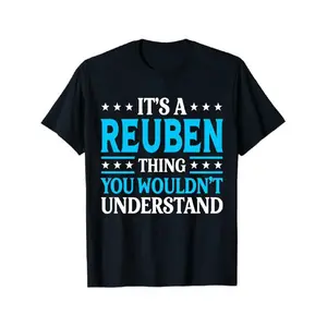 Funny Reuben Thing You Wouldn't Understand Graphic T-Shirt - "It'S a Reuben Thing" Slogan with Stars & Stripes Design - Unisex Slim Fit Crewneck Tee for Men & Women - Lightweight