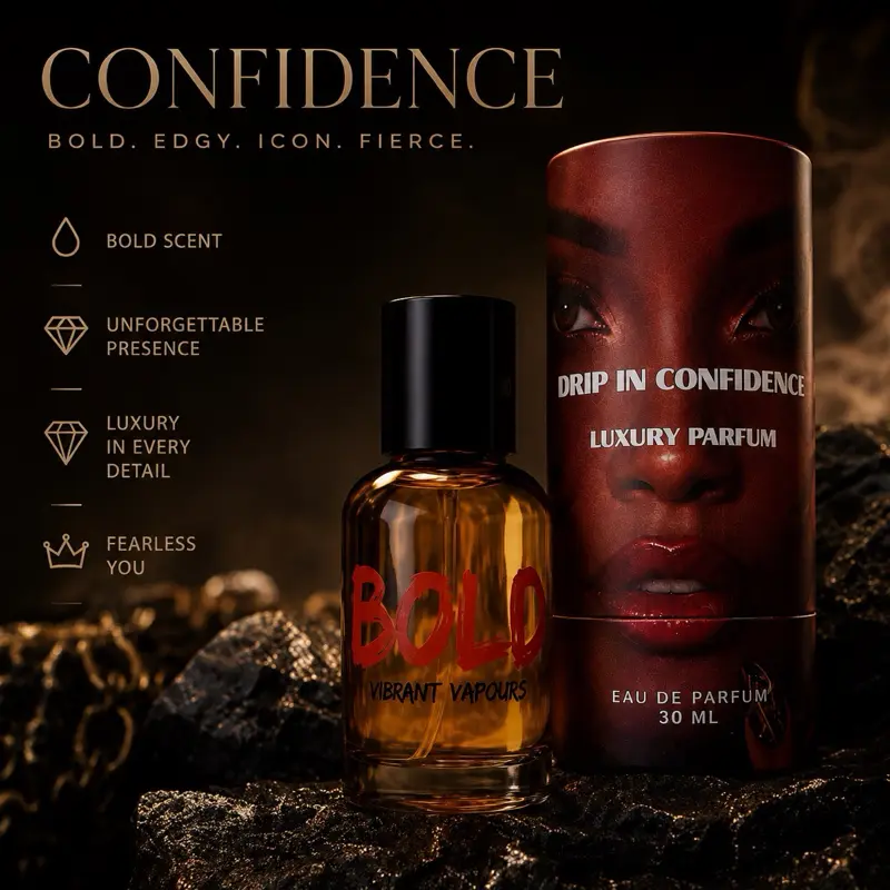 Vibrant Vapours | Drip in Confidence Collection | Body Oil | Body Cream | Extrait de Parfum