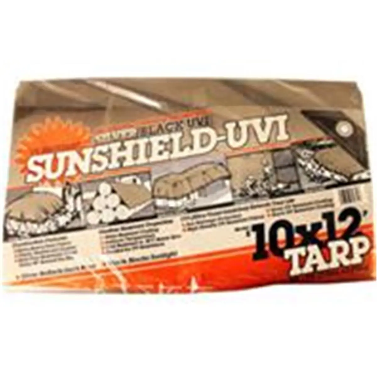 DeWitt 555919 10 x 12 in. 6 oz Sunshield Tarp - Silver & Black