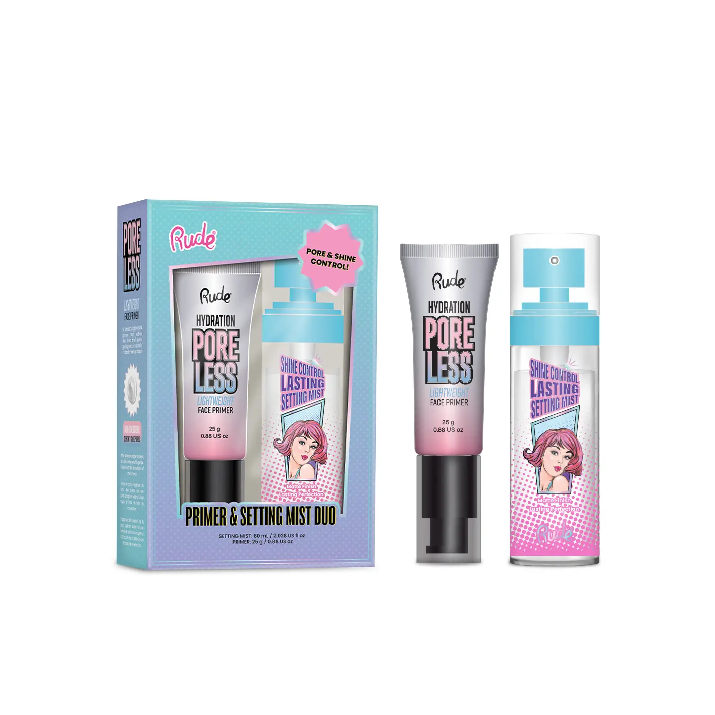 Pore-less Primer & Shine Control Setting Mist Duo Pore-less Primer & Shine Control Setting Mist Duo