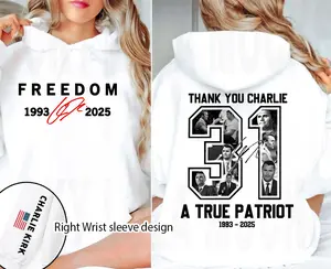 Freedom Charlie Kirk Shirt/ Sweatshirt/ Hoodie, Charlie Kirk T-Shirt, Tribute Shirt For Charlie Kirk