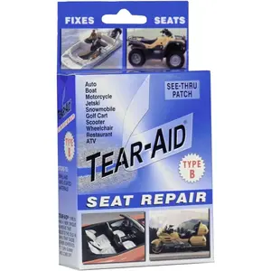 Tear-Aid Type B Vinyl Repair Patch Kit Clear Patch for Car Boat Motorcycle Seats See-Thru Patch