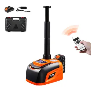 【DealsForYouDays】VEVOR Electric Car Jack, 5 Tons /11000 lbs, Adjustable Electric Scissor Jack with High Load Capacity, Tire Change Replacement with LED Light & Remote Control, Portable Jack kit for Sedan, SUV, Truck