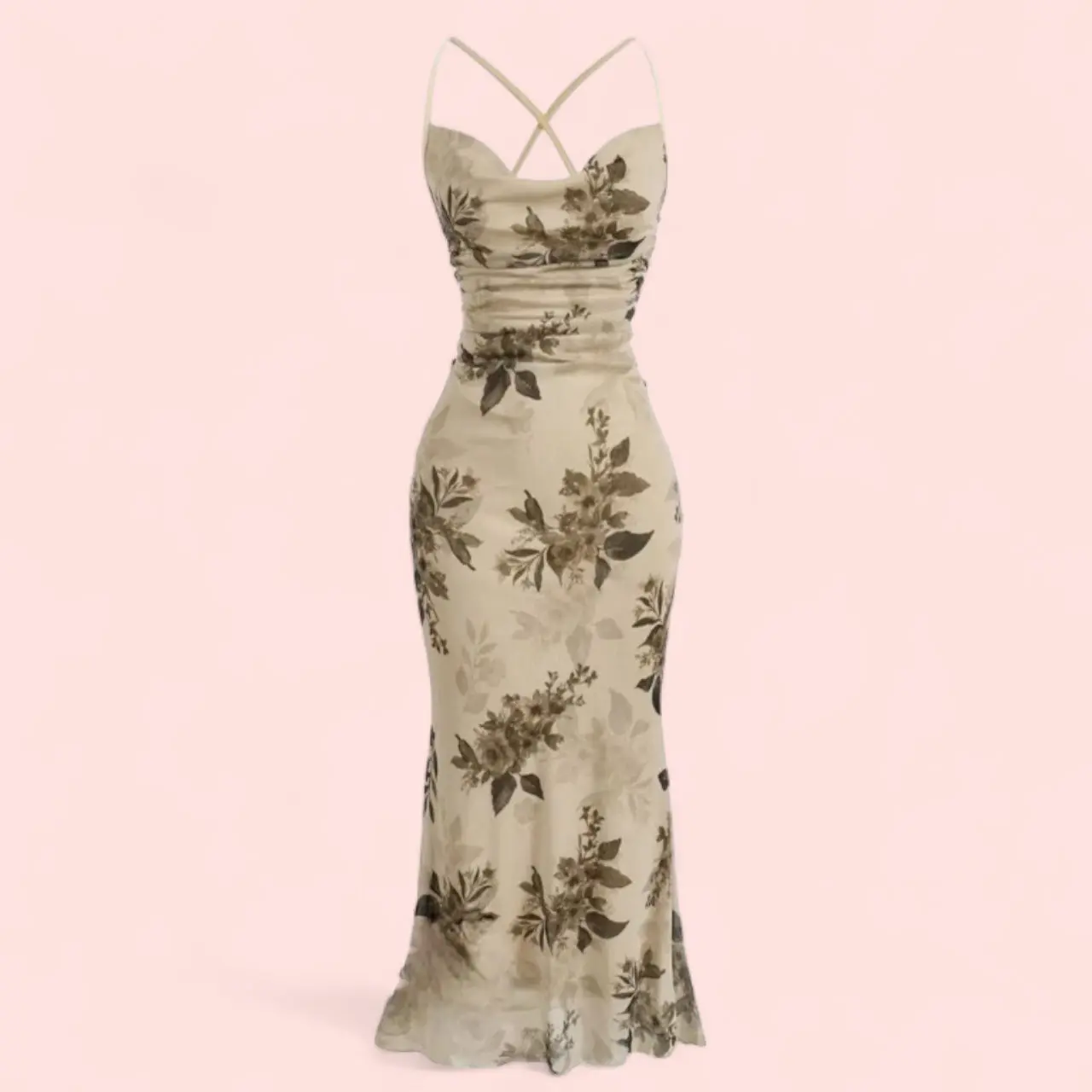 Kelsey Dress - Casual Women's Summer Dress with Thin Straps, Floral Design, Sleeveless Style, Comfortable Fit