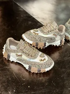 Women's Fashion Sneakers with Rhinestone Design, Elegant Casual Shoes, Perfect for Daily Wear, Comfortable Style, Ideal for Leisure