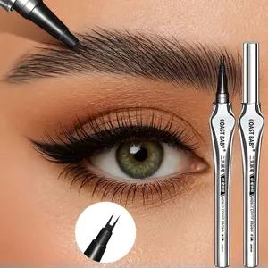 Waterproof Sweat-Proof Eyebrow Pencil, Smudge-Proof Long-Lasting, Natural Wild Look, Perfect for Beginners, Single Item