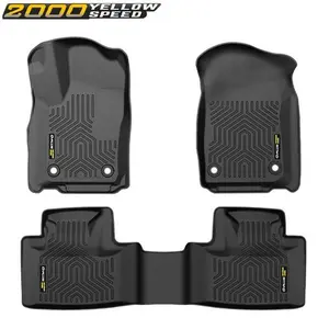 TPE Floor Mats, 3D Molded All-Weather Liners Compatible with 2016-2023 Dodge Durango and Cherokee