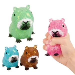 【Blind Box】Cute Capybara Squeeze Stress Balls for Kids & Adults, Sensory Fidget Toys for Anxiety Relief, Crazy Fun Surprise Capybara Ideal Gift for Boys,Girls,Teens,squeezy squishies