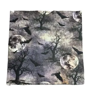 Halloween Nite Sky Cloth Napkins 6 Piece Set Reusable Homemade Napkins