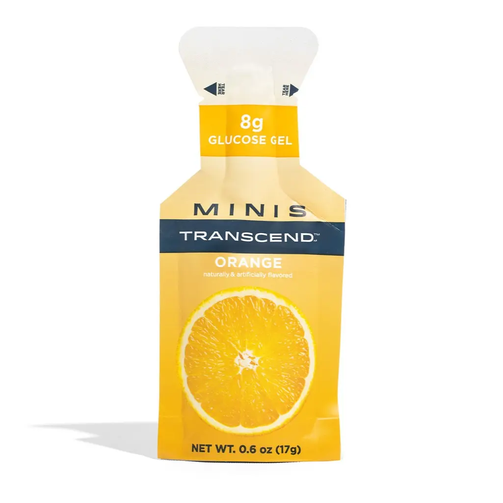 Orange Glucose Gels - 8g - Natural Sweet Snack Candy