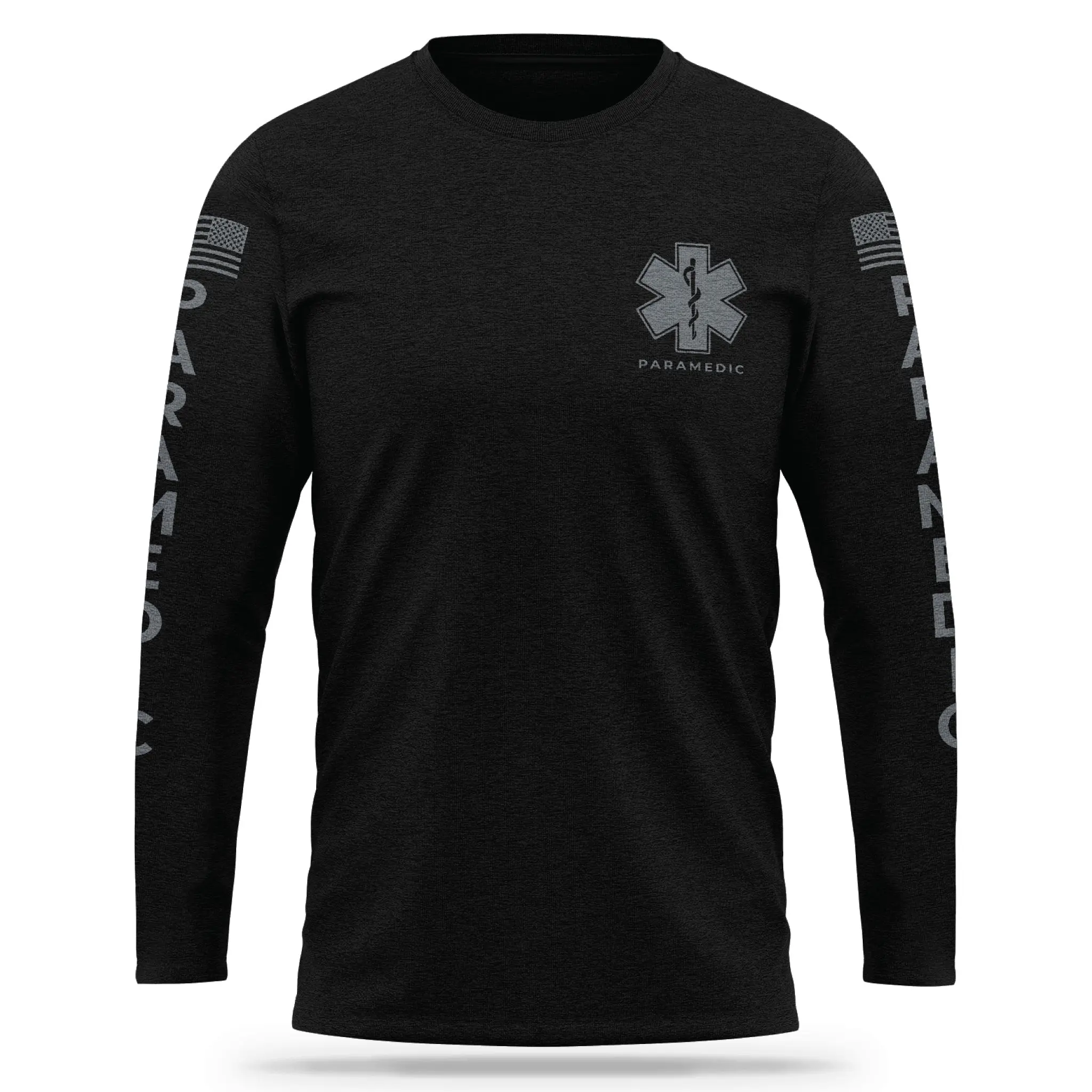 [PARAMEDIC] Cotton Blend Long Sleeve [BLK/GRY]