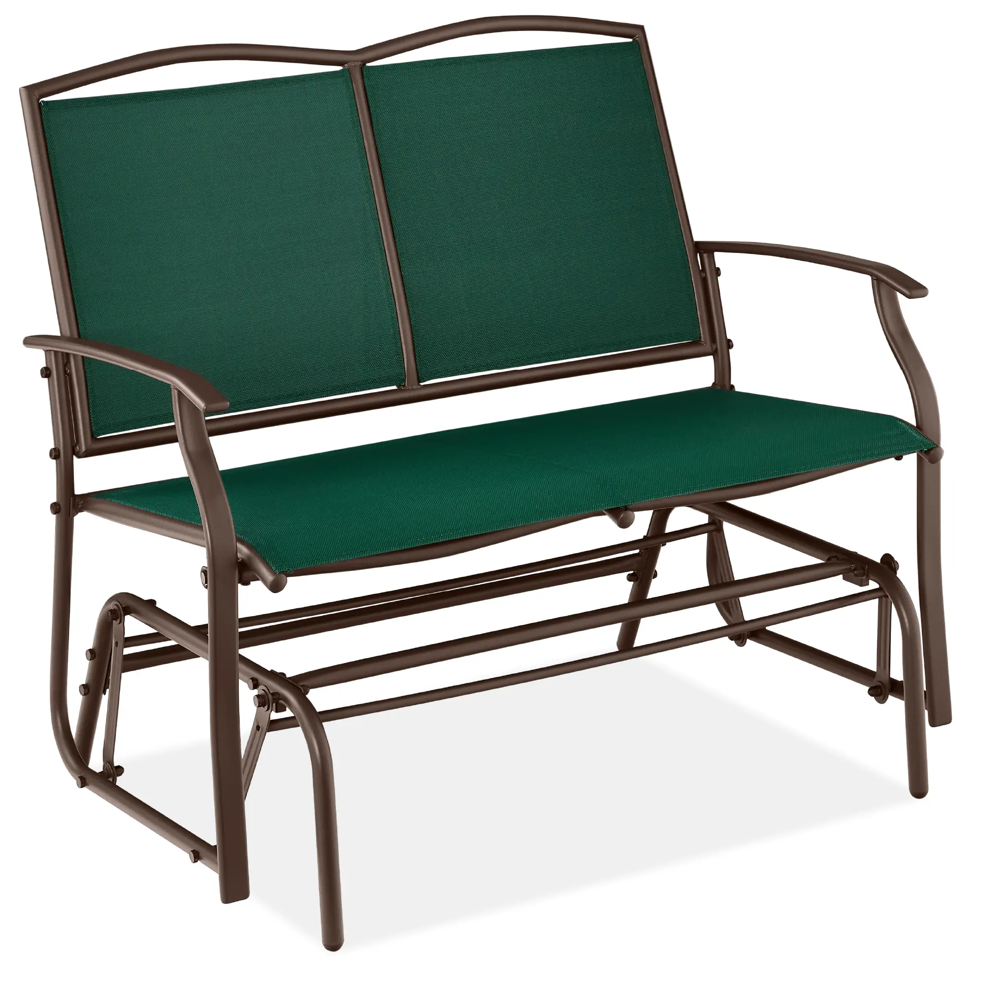 Best Choice Products 2-Person Outdoor Swing Glider, Steel Patio Loveseat, Bench Rocker w/ Armrests Best Choice Products 2-Person Outdoor Swing Glider, Steel Patio Loveseat, Bench Rocker w/ Armrests