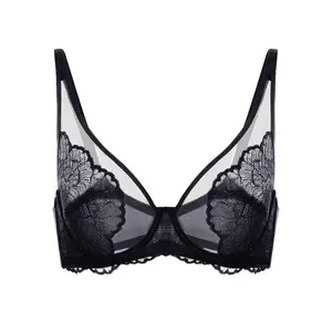 HSIA Blossom Floral Soft Lace Mesh Full Coverage Unlined Plus Size Underwire Bra  Womenswear Underwear
