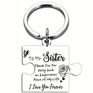 Temu stainless steel keychains, pendant gifts for sisters, Christmas and birthday presents, pendants, small gifts -HN331-24