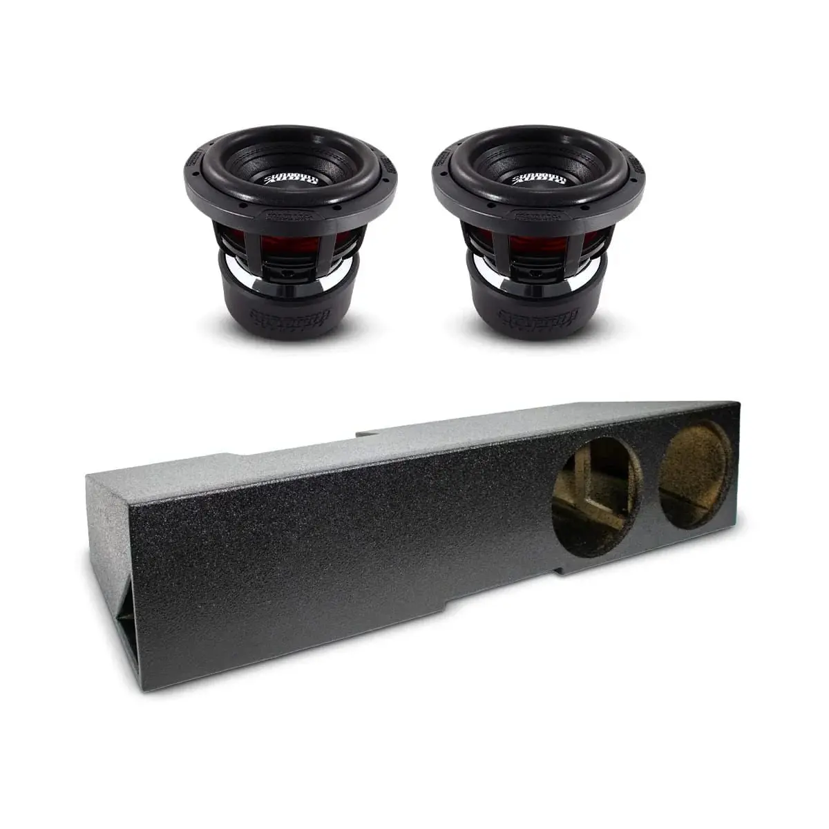 (2) Sundown Audio X8 v4 & Chevy Crew Cab 19-25 Dual 8" Subwoofer Box Combo