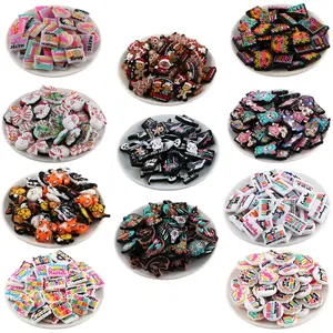 12pcs New Silicone Material Focal Beads, Bead Set, Different Themes, Jewelry Accessories DIY Handmade Bracelets Necklaces Keychains Decorations