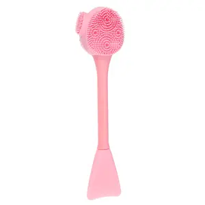 VOCOSTE Silicone Facial Cleansing Brush, Multifunction Handheld Face Scrubber for Face Skincare Massage, 6.10"x1.57"
