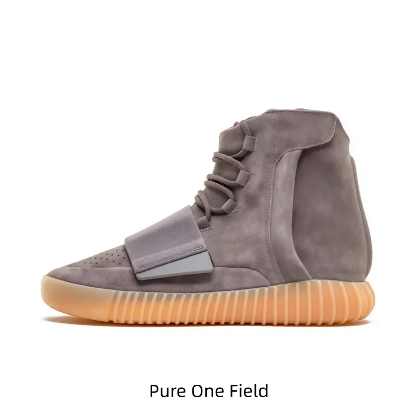 Dark Grey Suede High Cut Strap Casual Boots Thick Gum Rubber Sole Trendy Daily Outdoor Streetwear Sneakers Unisex