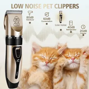 KALHELA Dog Clippers for Grooming Thick Hair Low Noise Dogs Grooming Kit with Detachable Stainless Steel Blade Dog Shaver for Thick Matted Knotted Fine Wave Curly Hair Correct Exquisite