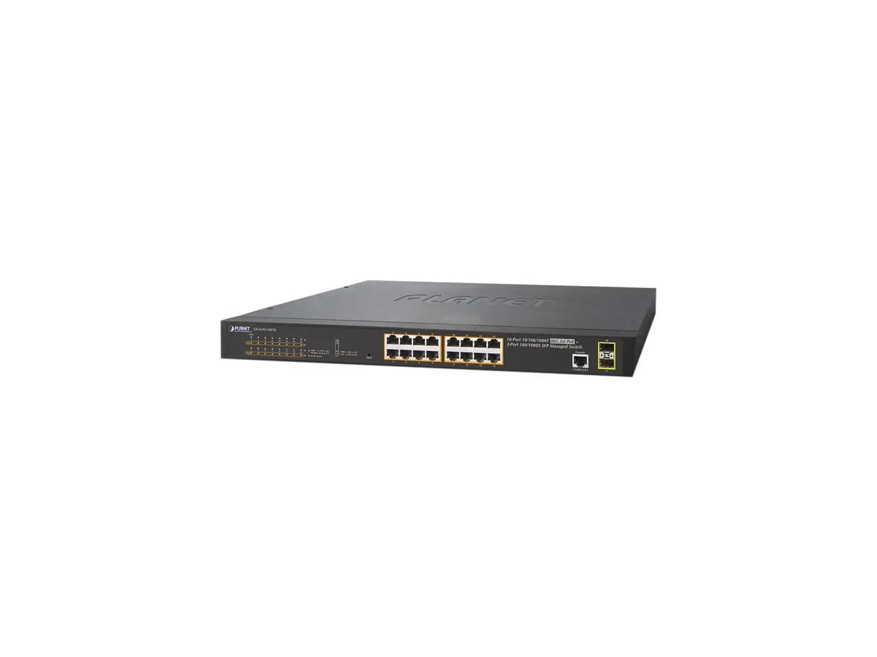 PLANET GS-4210-16P2S Managed 16-Port 10/100/1000T 802.3at PoE + 2-Port 100/1000X SFP Managed Switch