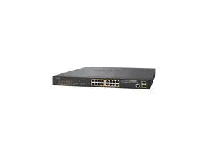 PLANET GS-4210-16P2S Managed 16-Port 10/100/1000T 802.3at PoE + 2-Port 100/1000X SFP Managed Switch PLANET GS-4210-16P2S Managed 16-Port 10/100/1000T 802.3at PoE + 2-Port 100/1000X SFP Managed Switch