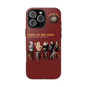 Panic! At The Disco Fever Can't Sweat Out Durable Phone Case, compatible with iPhone 17/16/15/14/13/12/11 Pro Max/Plus and Samsung Galaxy S23FE/22/23/24/25. Suitable for both men and women, making it the perfect gift.