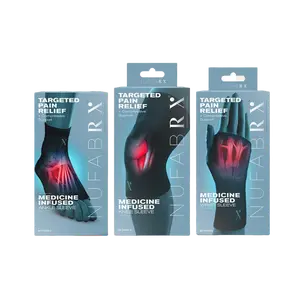 Nufabrx Pain Relief Compression Sleeve – Capsaicin-Infused for Joint Support, Swelling Relief & Drug-Free Comfort Knee Brace