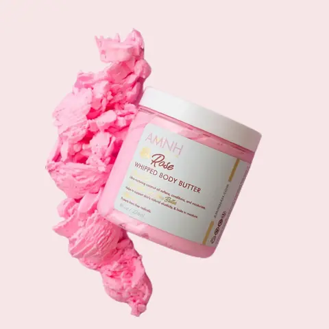 Rose Whipped Body Butter Moisturizer Organic Shea Butter