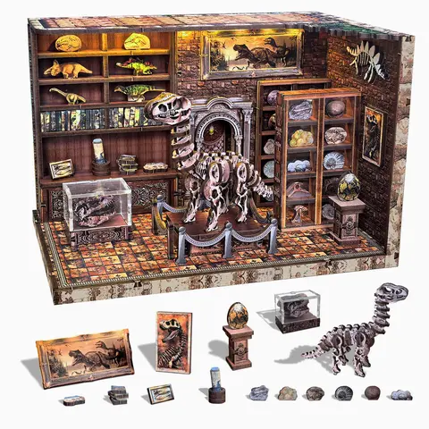 DIY Book Nook Kit, Miniature House Model Set, 3D Wooden Puzzle, Desktop Decoration, Birthday Gift, Christmas Present, Home Decor, Wooden House Kit Adults