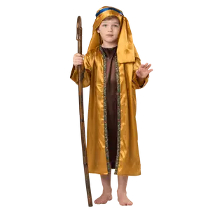 Shepherd Costume Dress For Kids - Includes Robe,  Overcoat, Headpiece &  Crook - Boys Costume For Halloween, Role Play , Pretend Play Fun, Theme Party & Cosplay Costume Party