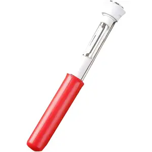2 in 1 Retractable Apple Core Remover & Fruit Peeler, Kitchen Tool for Apple & Pear (Red)