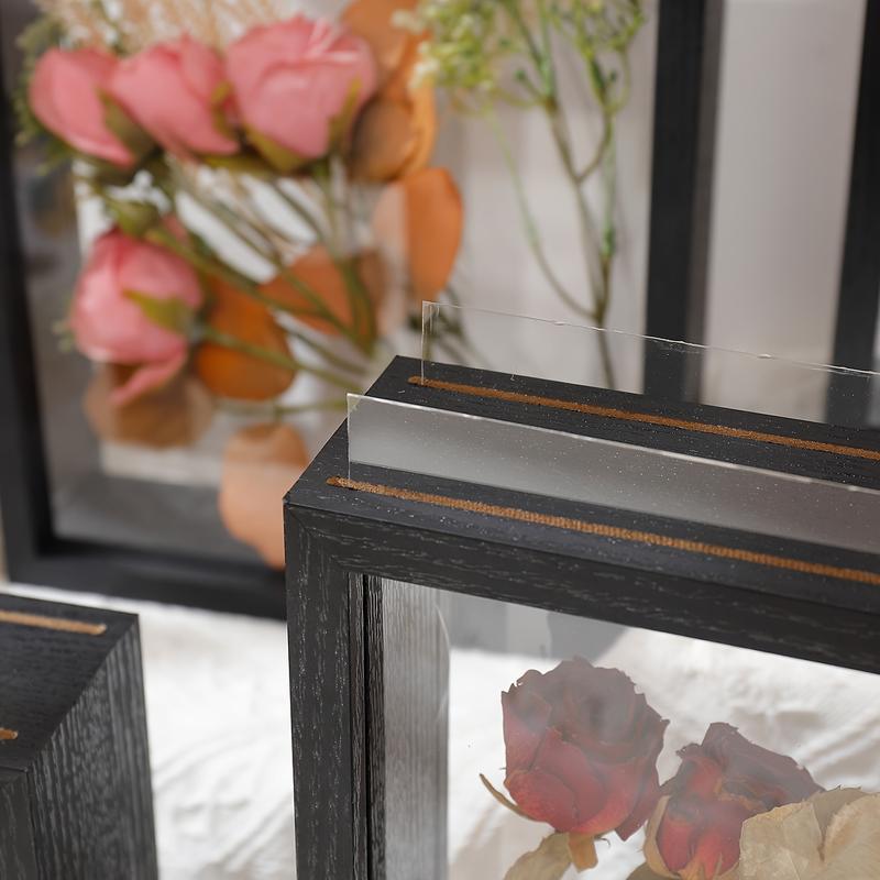 3D Hollow Dried Flower Frame, DIY Wall Hanging Specimen Box, Rose Display Frame, Painting Frame, Storage Flower Frame, Valentine's Day Gift