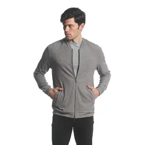 FAWN STRETCH KNIT ZIP-UP HOODIE PM-75012