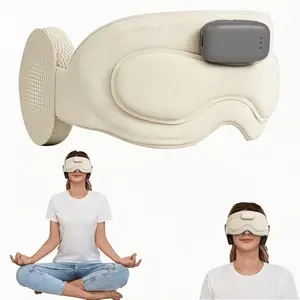 Sleep Headphones Wireless Eye Mask for Side Sleepers, Soft Breathable Bluetooth Sleeping Headband with Built-in Speakers, Comfort Music Eye Cover for Travel & Daily Rest