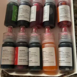 Liquid Food Coloring  10×0.25 Fl oz Set Food Grade Baking Supplies for Cake Cookies Cream Bake Icing Fondant Easter Egg Halloween Christmas Dessert DIY